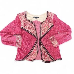 American Eagle Outfitters Floral Quilted Cardigan S/P